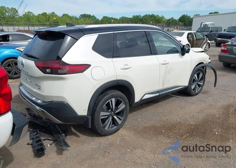 2021 Nissan Rogue Platinum Intelligent Awd из США, поврежденный, VIN JN8AT3DD1MW313625